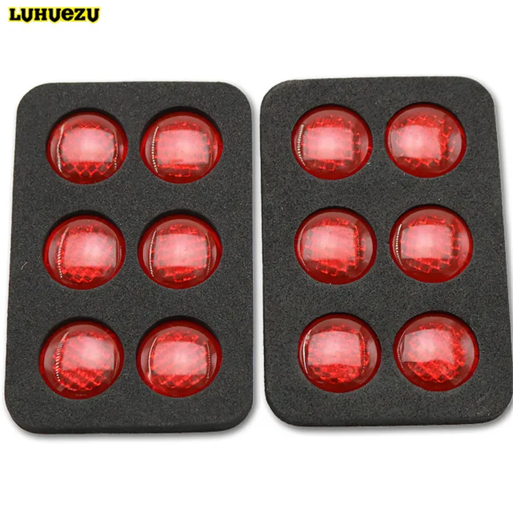 

12PCS Car Door Relective Screw Caps Protective Cover For Subaru XV / Forester X-trail Toyota K2 Vios Tucson Golf accessories