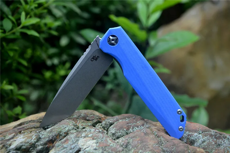Tanie CH3507 G10 uchwyt składany nóż D2 ostrze łożysko kulkowe podkładka Flipper scyzoryk z klipsem