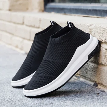 

New Designer Men's Casual Shoes Breathable Male Sneakers Sock Shoes for Adult Krasovki Men Slip on Leisure Chaussures Homme