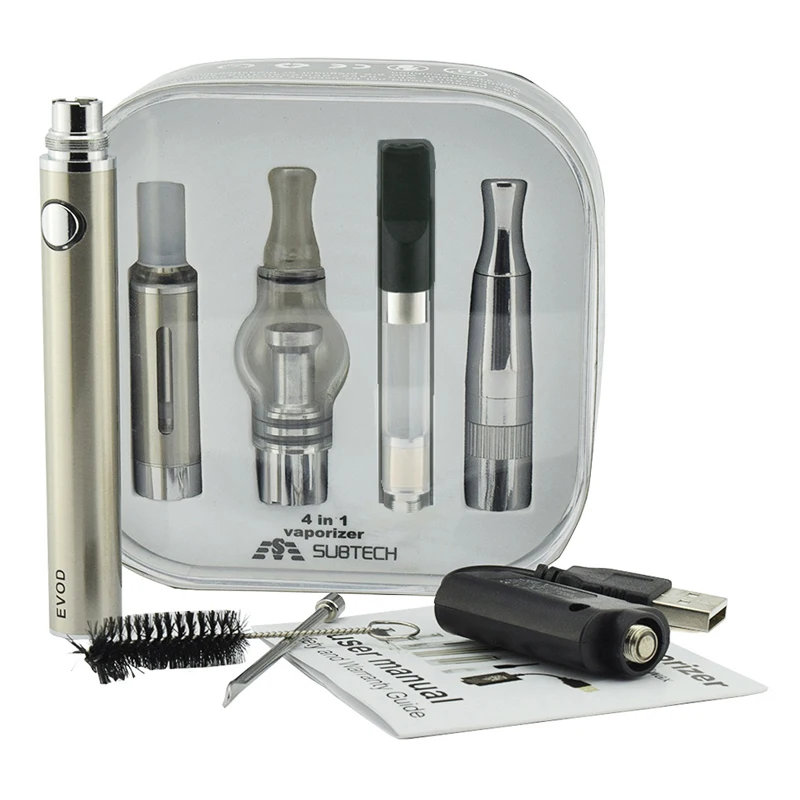 E cigarette SUB 4 in 1 Vaporizer with Baterry Atomizers for liquid Wax CBD oil and Dry Herb | Электроника