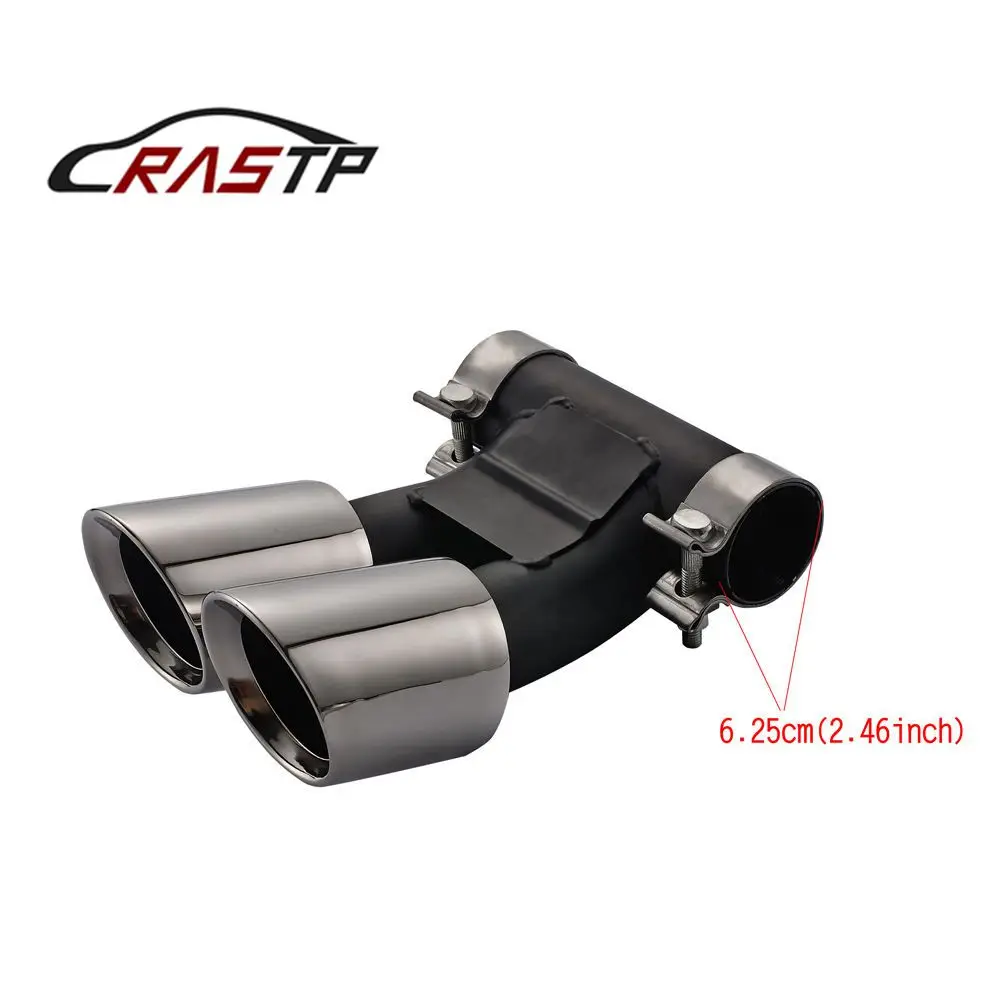 RASTP- New Black Muffler Car Exhaust Pipes Rear dual Exhaust Pipes Tip Stainless Steel Fit For 2015-2017 cayman 718 RS-CR8117 RASTP- New Black Muffler Car Exhaust Pipes Rear dual Exhaust Pipes Tip Stainless Steel Fit For 2015-2017 cayman 718 RS-CR8117