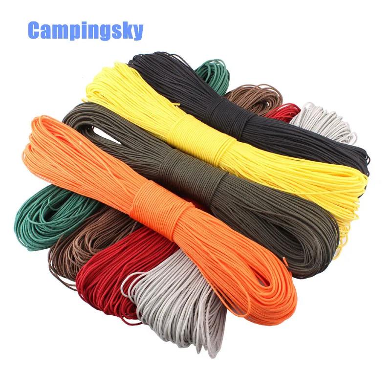 Dia 2mm one stand Cores Paracord for Survival Parachute Cord Lanyard Camping Climbing Camping Rope Hiking