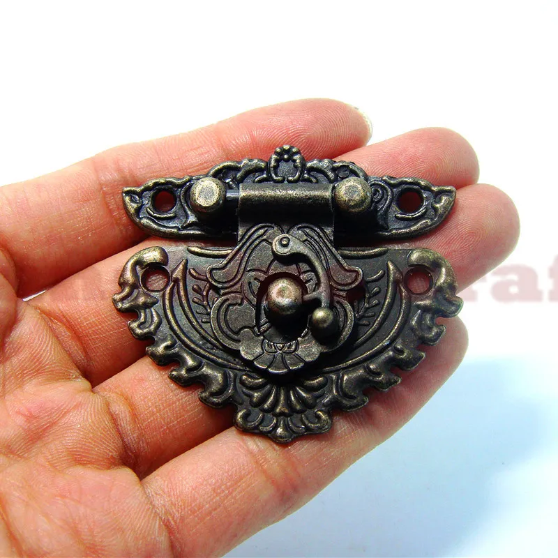 20pcs 55*48 mm Antique case box trunk latch wooden hasp tool box