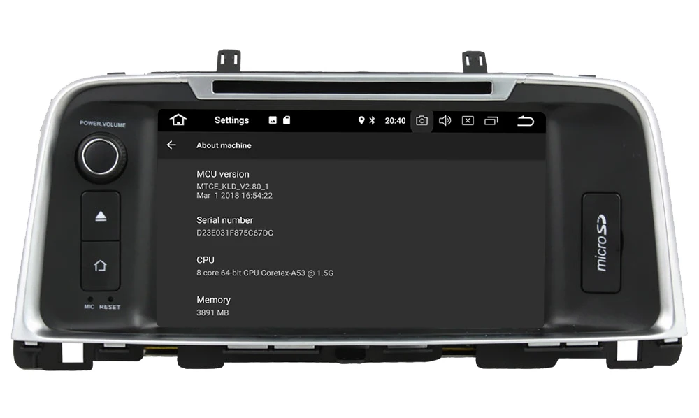 Perfect 8" Octa Core 4G Wifi Android 8.1 4GB RAM 64GB ROM RDS BT Car DVD Player Radio GPS Glonass Navigation For Kia K5 Optima 2015-2017 4