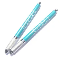 10 шт. микроблейдинг бровей Косметика ручной работы Перманентный макияж ручка-держатель игл