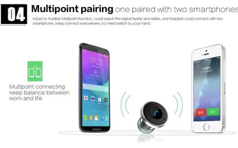 Auto Charging Smart Bluetooth 4.0 Stereo Headset  (8)
