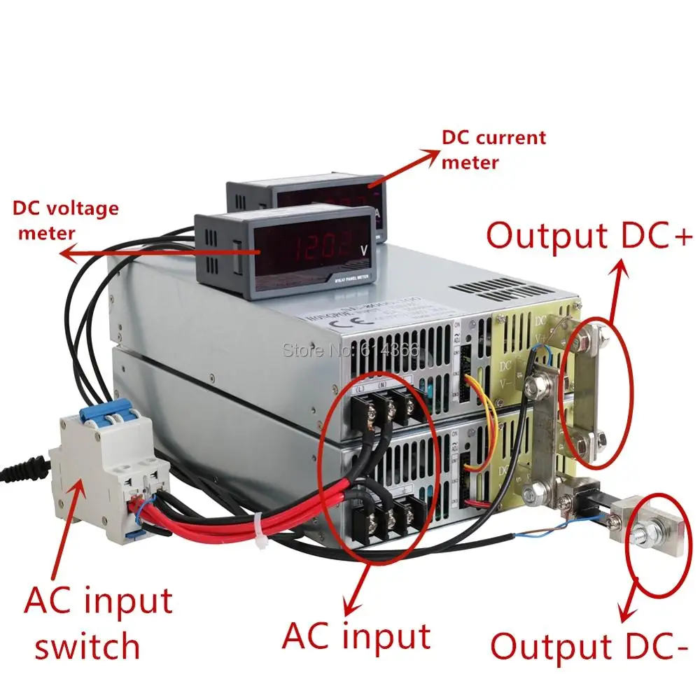8000 W 150 V блок питания 53A вкл/выкл 0 5 Аналоговый контроль сигнала Регулируемый