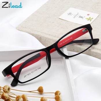 Zilead rétro carré Anti lumière bleue plaine lunettes femmes et hommes optique lunettes myopie montures de lunettes pour femme et homme