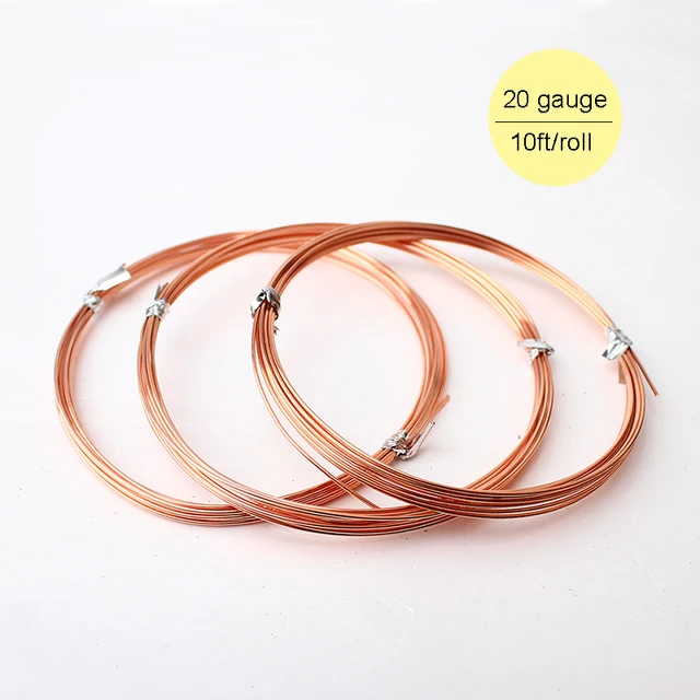 3m Gauge Soft 99 Purity Solid Shining Bare Copper Wire Jewelry Crafts Diy Making Wrapping Beading Metal Wire 3m Gauge Soft 99 Purity Solid Shining Bare Copper Wire Jewelry Crafts Diy Making Wrapping Beading Metal Wire