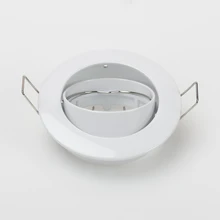 10pcs/lot ceiling spot light gimbal kits aluminium body white color without light source or led driver GU10/MR16 lamp socket