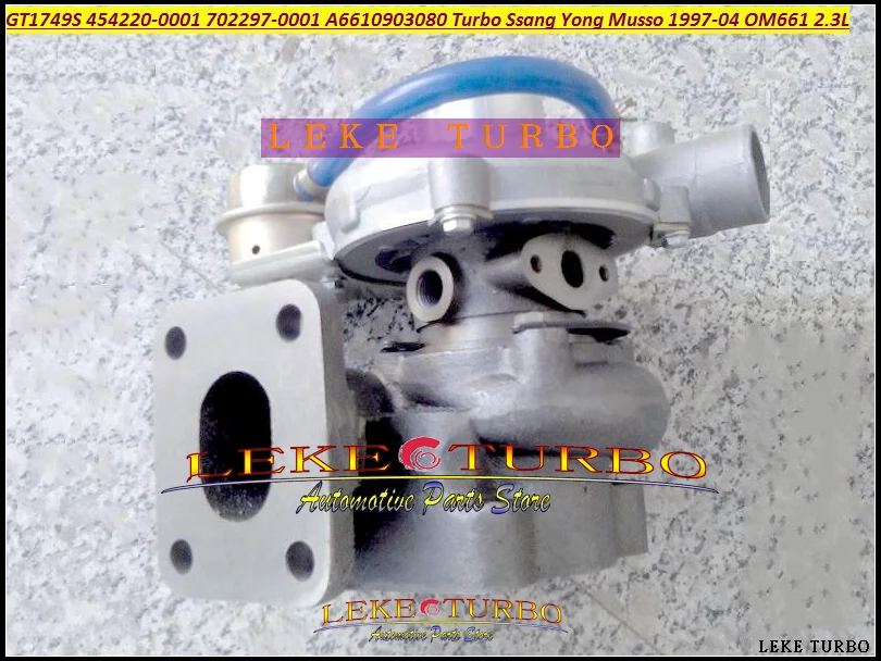 TURBO GT1749S 454220 454220-0001 454220-5001S 702297 702297-0001 A6610903080 Turbocharger For Ssang Yong Musso 97-04 OM661 2.3L (2)