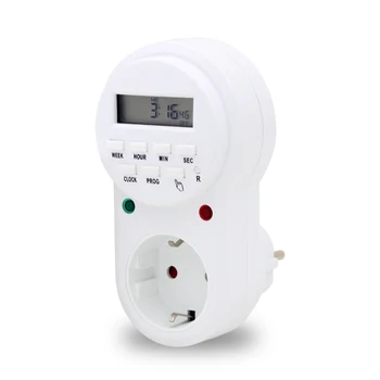 

Digital Timer Electronic Switch EU Plug And Socket Multi-Purpose Timer Socket 220V 16A Programmable Timing Smart Socket