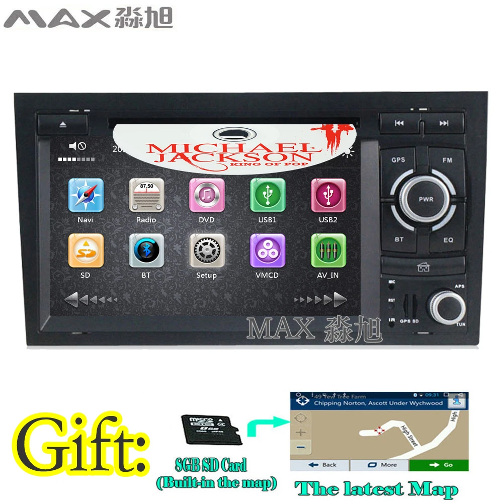 Sale MAX 2 din Car Radio GPS Navigation System For Audi A4 B6 B7 S4 2002-2007 Bluetooth Call/Music Free Map swc 0 Sale MAX 2 din Car Radio GPS Navigation System For Audi A4 B6 B7 S4 2002-2007 Bluetooth Call/Music Free Map swc 0