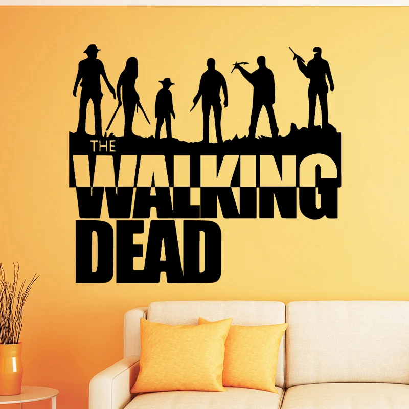

Walking Dead Wall Stickers Wallpaper Decor for Living Room Home Decoration Accessories Vinyl Removable Wall Decal Self Adhesive