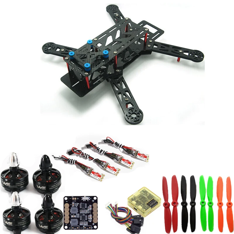 

DIY Nighthawk 250 pro/QAV280 quadcopter frame kit run with 4S The FrameWdiy MT2204 2300KVWST 12A ESCWST bullnose propCC3D