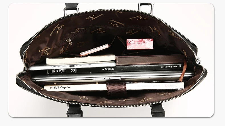 TIANHONGDAISHU Men Casual Briefcase Business Shoulder Leather Messenger Bags Computer Laptop Handbag Men's Travel Bags handbags