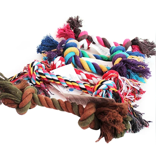 

New Fashion Puppy Dog Pet Toy Cotton Braided Bone Rope Chew Knot