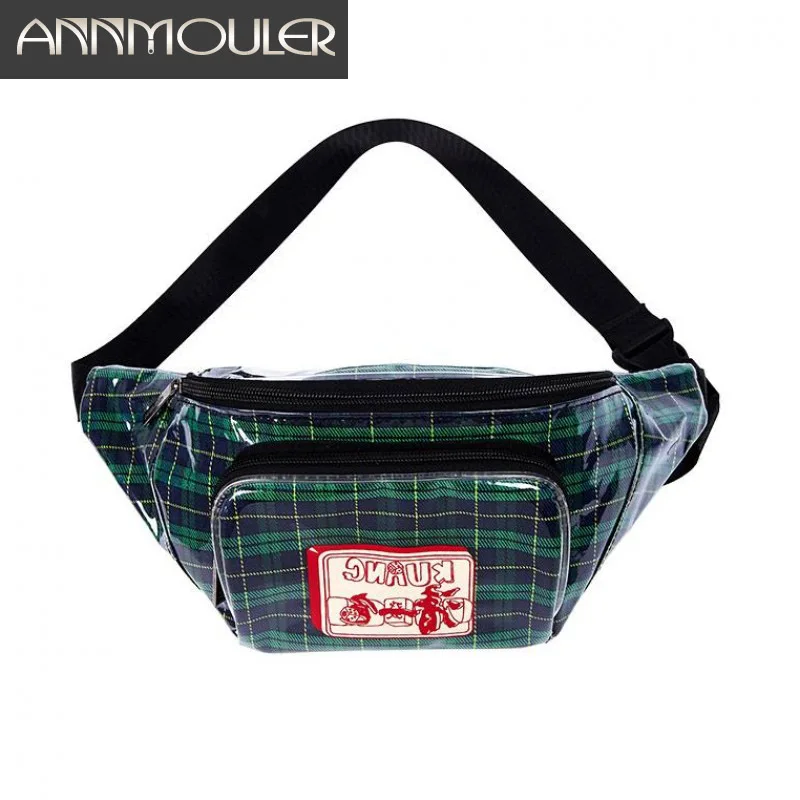 

Annmouler Designer Women Waist Pack High Quality Nylon Fanny Pack Large Capacity Waist Bag Multifunctional Chest Bag for Girls