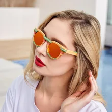 Angcen дерево Для мужчин поляризованные зеркало кадр очки женские брендовые дизайнерские Óculos бамбука очки кошачий глаз женские Солнцезащитные очки для женщин