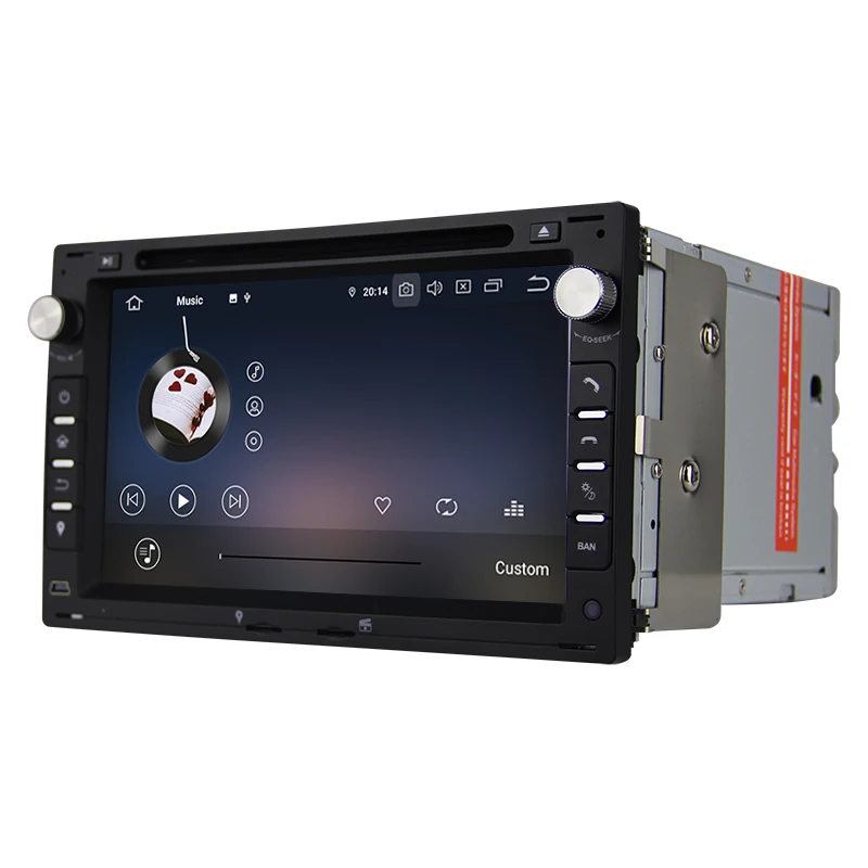 Perfect KSAOTU 7" DAB+ 4G Android 9.0 Car DVD Player SD GPS for VW Golf Passat Polo Bora Seat Peugeot 307 3