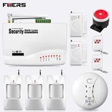 FUERS 10А русская английская испанская домашняя система безопасности GSM сигнализация с датчиком двери охранная сигнализация домашняя сигнализация комплект