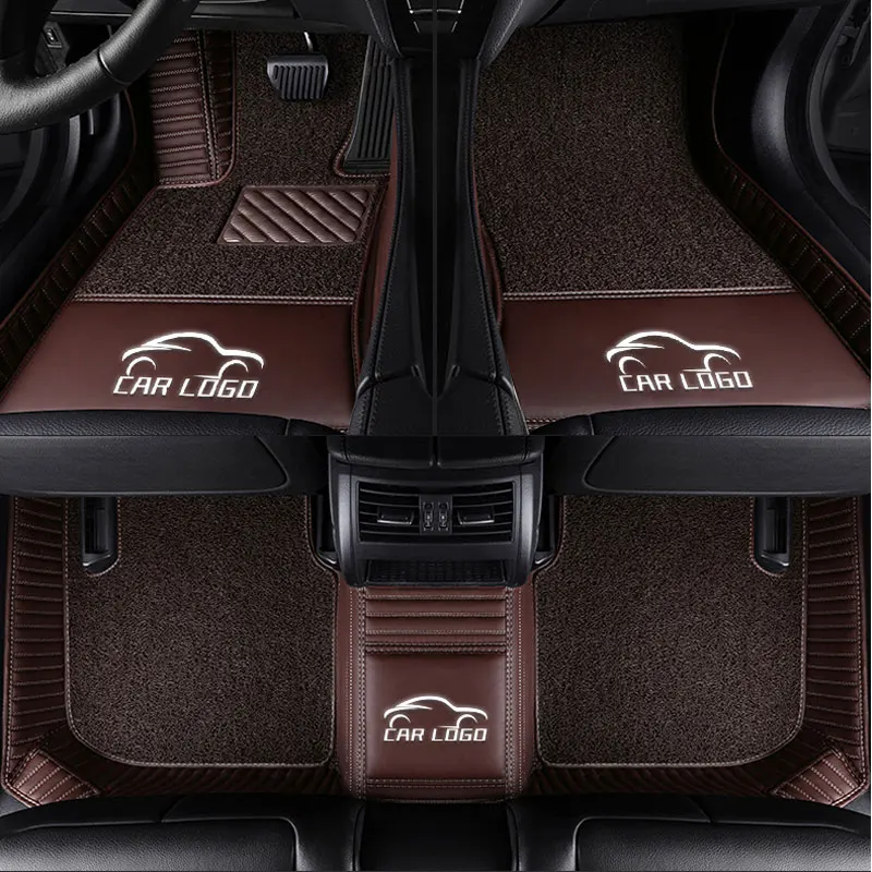 

Custom fit car floor mats for Mitsubishi badge logo Lancer Galant ASX Pajero sport V73 V93 3D car styling carpeted floor liner