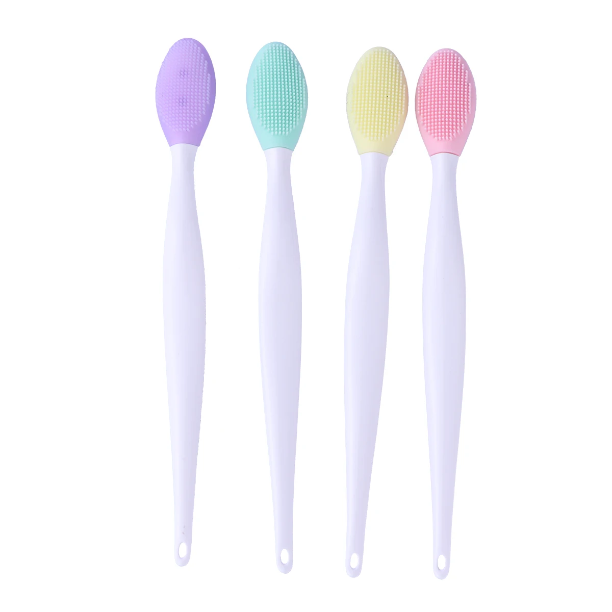

4Pcs Toothbrush Toothcomb Two-sided Silicone Nontoxic Portative Dental Brushes for Puppy Cats Kitten Pets