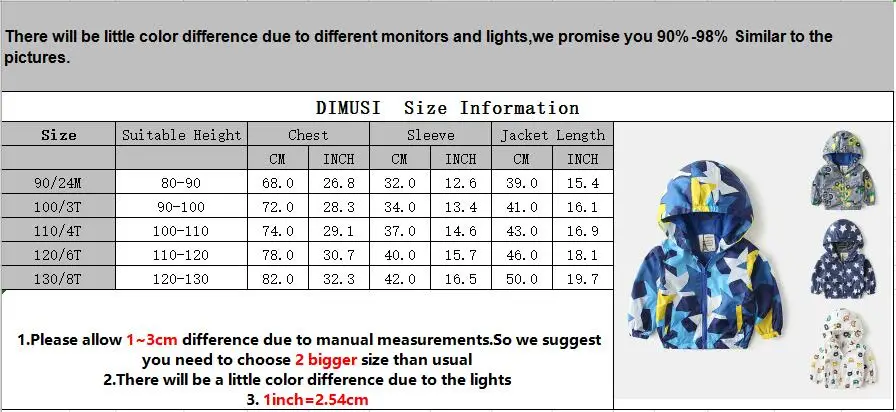 DIMUSI/куртки для мальчиков; сезон весна-осень; Детские плащи с героями мультфильмов; ветровка с капюшоном для маленьких девочек; куртки-бомберы; одежда для детей 8 лет