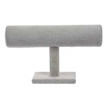 

Bar Bracelet Watch Table Jewelry Organizer Holder Rack Stand Display (Color: Grey)
