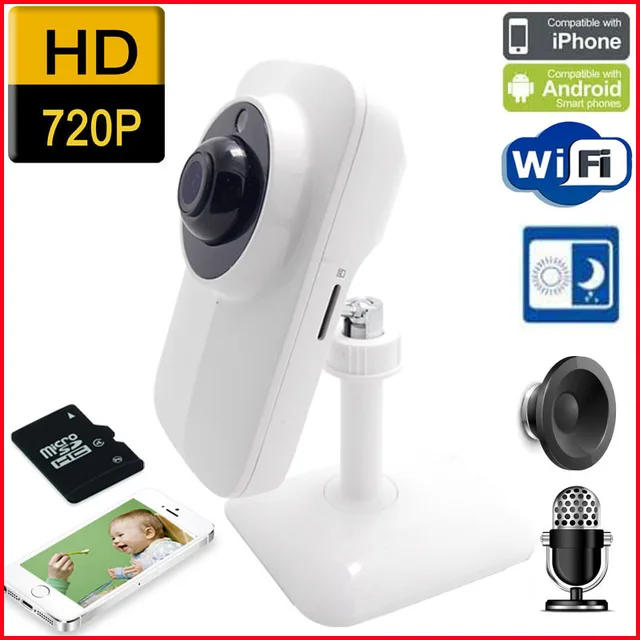 Baby Monitor TF Micro SD Card Supported Wireless Network Wifi