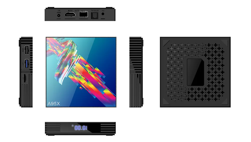 Smart tv Box Wechip A95XR3 RK3318 Penta Core Android 9,0 BT 4,2 телеприставка 2,4G 5G wifi 1080P Full HD Поддержка 4K 3D