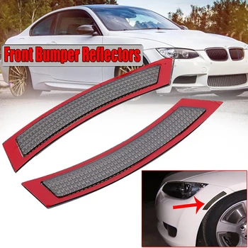 

2Pcs Warning Light Cover Car Reflective Strips Front Bumper Reflector Side For BMW E92/E93 3-Series For Coupe/Convertible