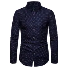 JAYCOSIN рубашка мужская camisa masculina летние Узкие повседневные рубашки с длинным рукавом с принтом с отложным воротником мужская рубашка мужская