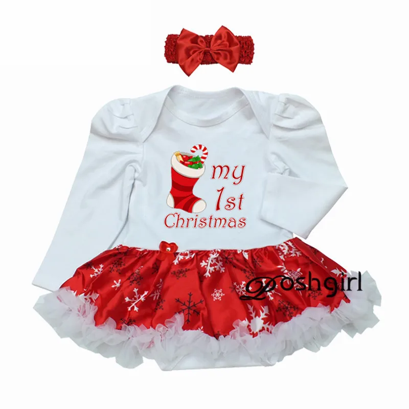 НОВЫЕ комплекты одежды для маленьких девочек детские рождественские подарки, кружевной комбинезон с пачкой, платье комбинезон+ повязка на голову, 2 предмета, Bebe, костюмы для первого дня рождения