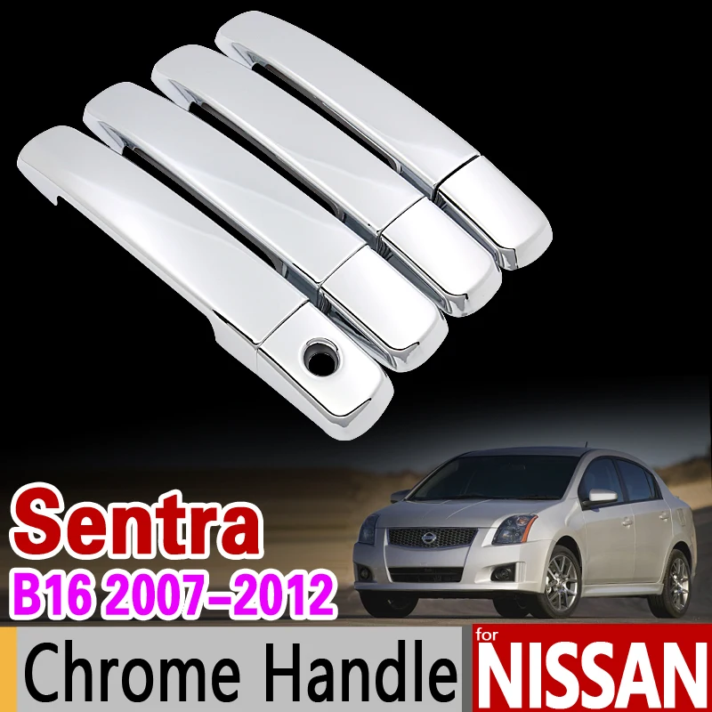 Хромированная накладка на дверные ручки автомобиля для Nissan Sentra B16 2007 2008 2009 2010 2011