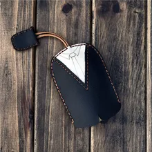 Новинка, автомобильный держатель для ключей из натуральной воловьей кожи, мужские и женские кошельки, Мини органайзер, ключница, сумка, брелок, чехол, карман, подарки, ручная работа