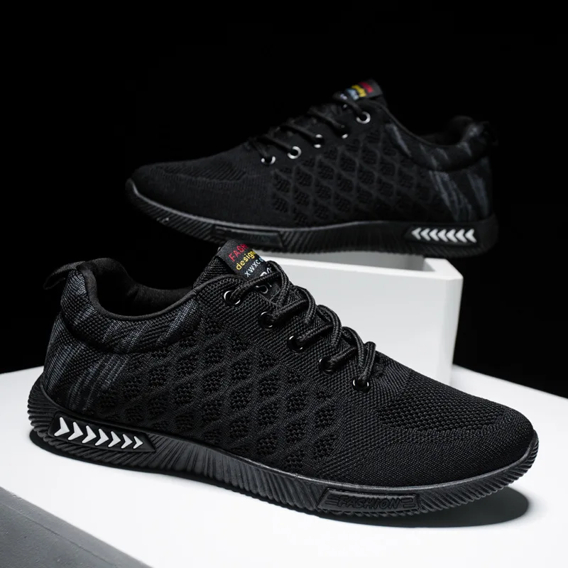 

Men's Brand Casual Shoes Breathable Soft Mesh Sneakers tenis masculino adulto Men Summer Flying Fabric Casual Shoes