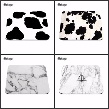 

Mairuige Cow Skin And White Marble Small Size Mouse Pad Non-Skid Rubber Pad 220mmX180mmX2mm and 250mmx290mmx2mm And 25*20cm