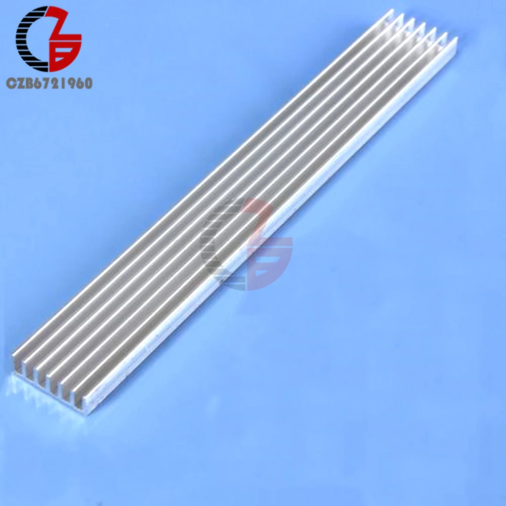 Aluminum Heat Sink LED 150x20x6mm Cooling Fin