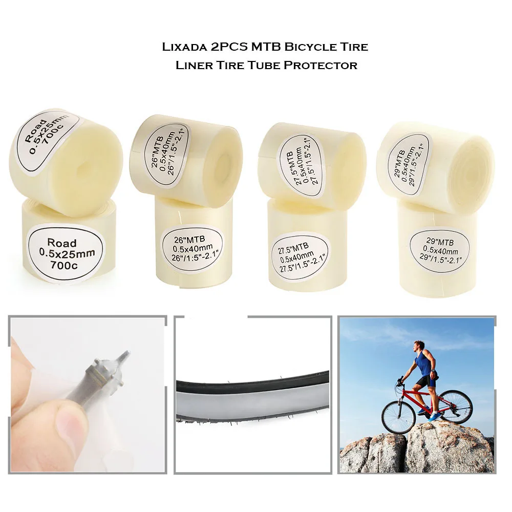 Mountain Bike Bicycle Tire Tyre Liner Inner Tube Protector 700C//26/"//27.5/"//29