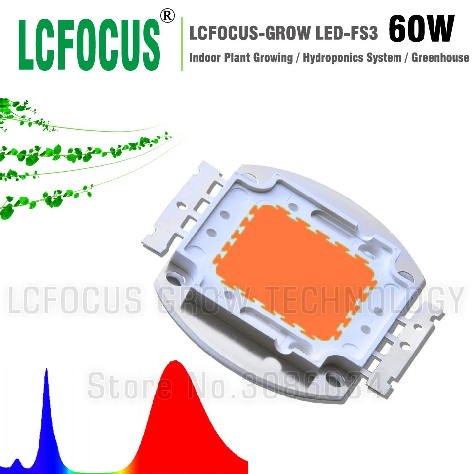 High Power 60W Grow LED Full Spectrum 380-840nm Indoor Plant Vegetable Flower DIY 60W 120W 180W 240W 300W LED Grow Light High Power 60W Grow LED Full Spectrum 380-840nm Indoor Plant Vegetable Flower DIY 60W 120W 180W 240W 300W LED Grow Light