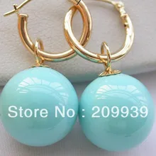 Hj 00220 16 мм круглый южного моря Жемчужина серьги