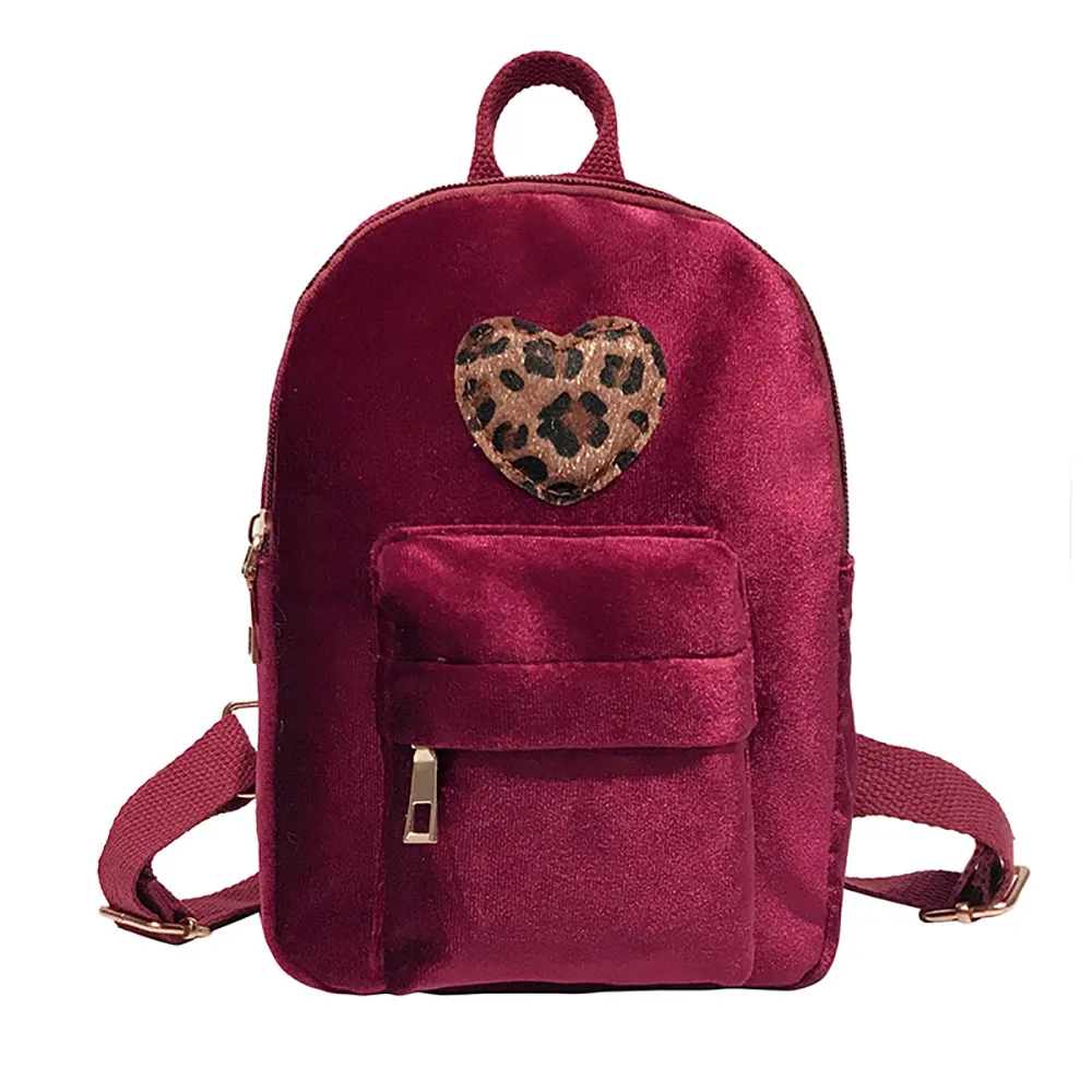 Women Simple Literature College Solid Color Small Pretty Corduroy