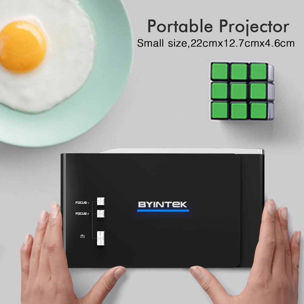 BYINTEK OVNI R15 Smart Android WIFI Video Cine en Casa LED láser portátil USB Mini HD DLP 3D proyector para la HD 1080 P HD HDMI 4 K