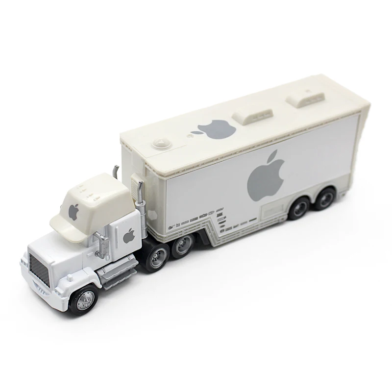 Disney Pixar машина 2 шт./партия Apple mack truck+ No 84 маленький автомобиль 1:55 литая под давлением металлическая легированная Модель Фигурки игрушки подарки для детей