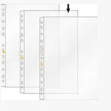 Вулканизационный пресс конвейерных A1922 защиты файлов сумка 100 шт./упак. A4 11 отверстий Размеры 235x303 мм