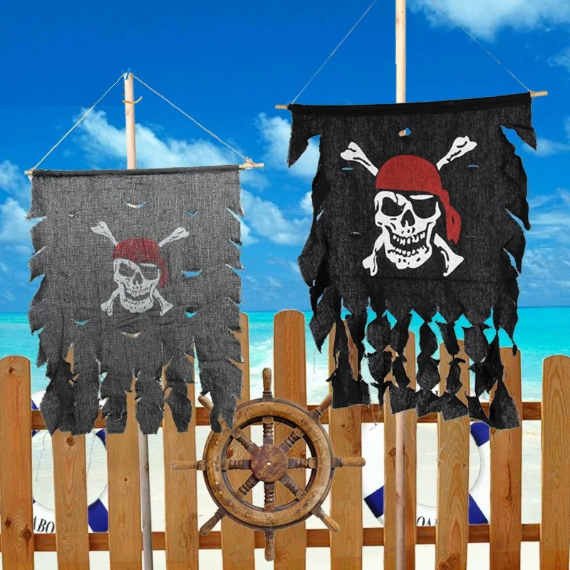 retro natural wild style home office party and festival decoration casual cool style hanging caribbean pirate flag - Pirate Decorations retro natural wild style home office party and festival decoration casual cool style hanging caribbean pirate flag - Pirate Decorations