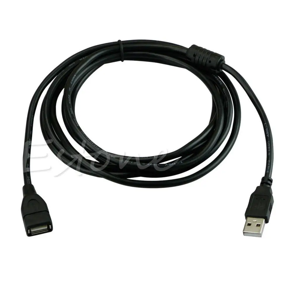 10FT/3M USB 2.0 A MALE to A FEMALE Extension Cable Cord Extender For