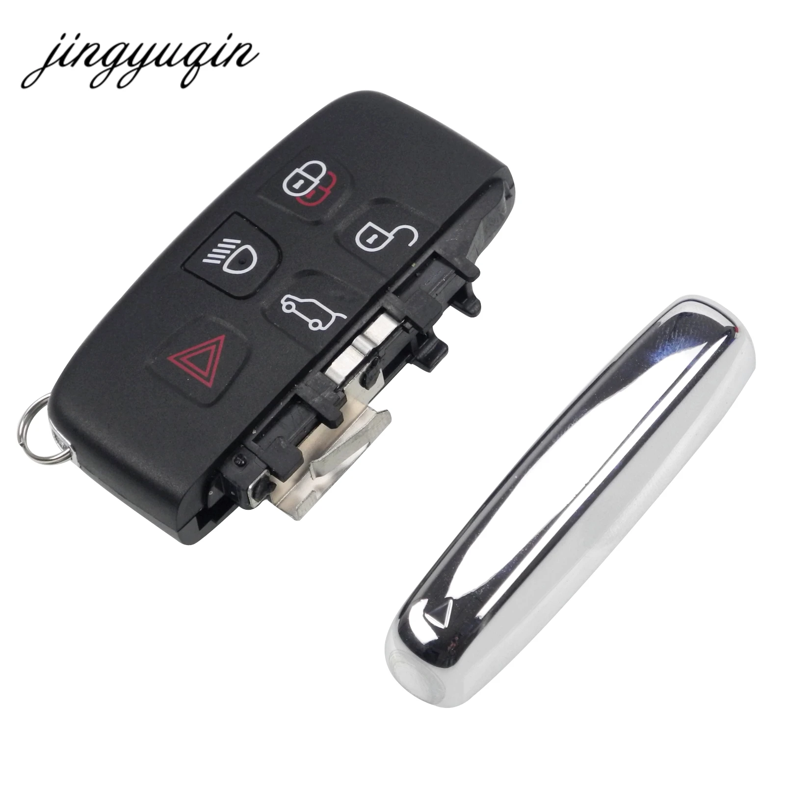 Jingyuqin 5 шт. 5 кнопок дистанционного ключа оболочки для Land Rover Ranger Evoque обнаружения 4 freelander 2 брелок чехол