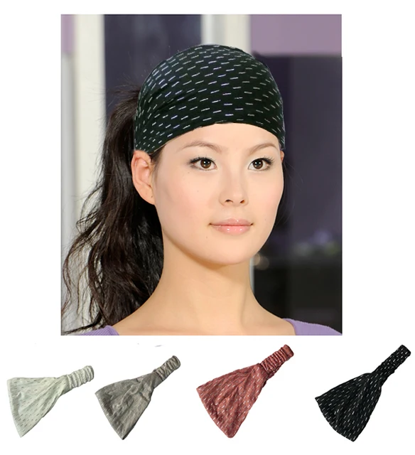 Buy Glitter Cotton Headbands Bandana Turban Head Wrap
